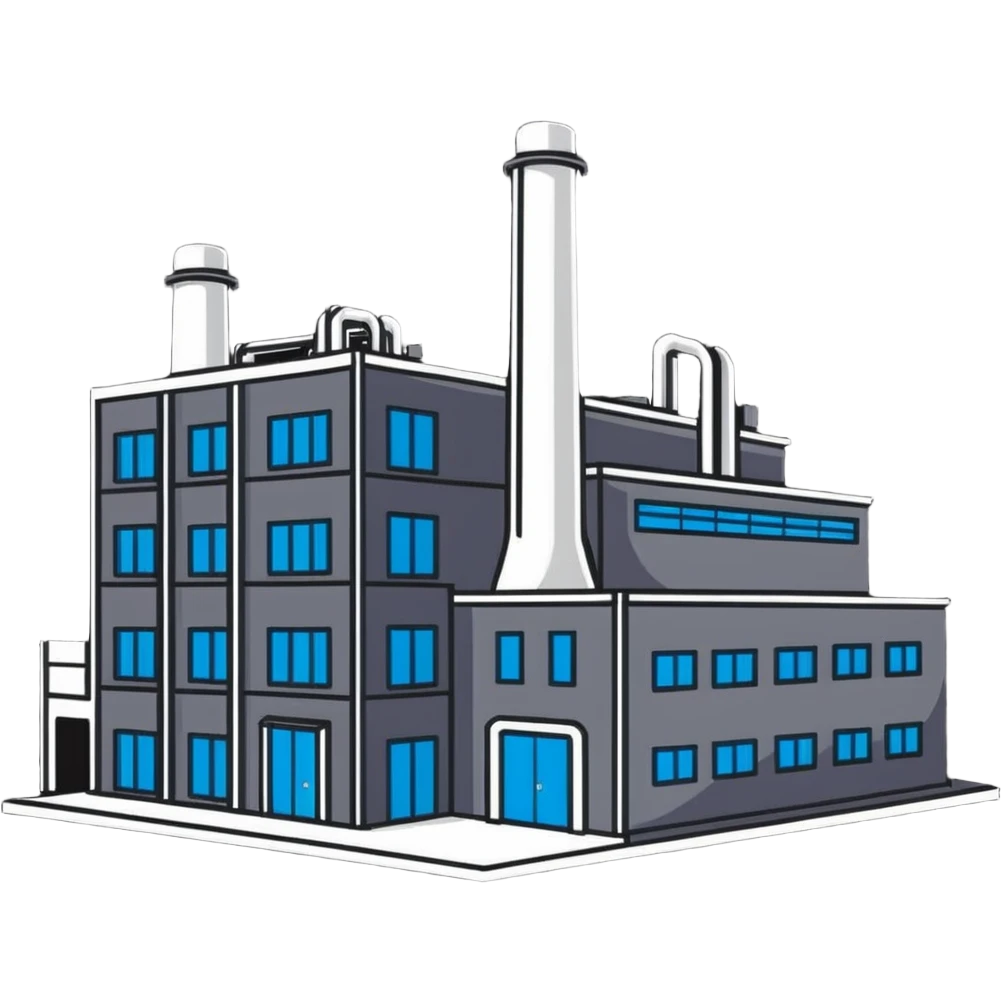 factory building with production line emoji