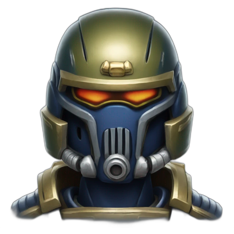 spacemarine from warhammer fist up emoji