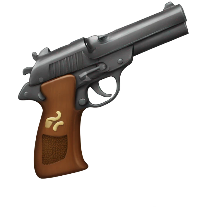 Pistol with bow emoji