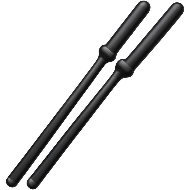 two police batons emoji