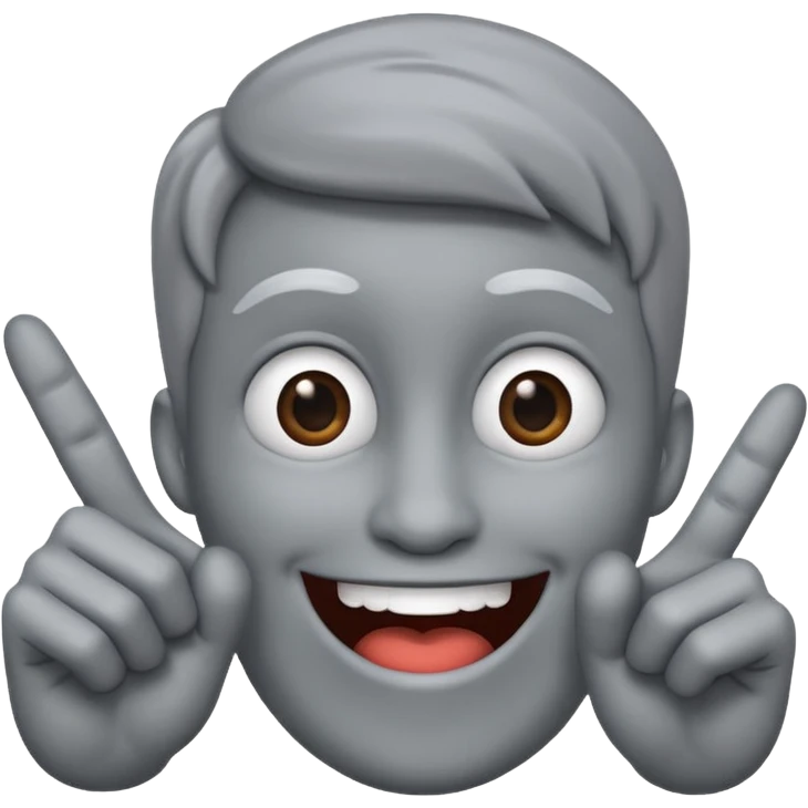 Create a cartoon-realistic Thing with exaggerated fingers & playful personality. emoji