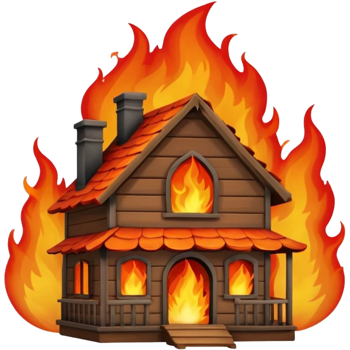 house fire emoji