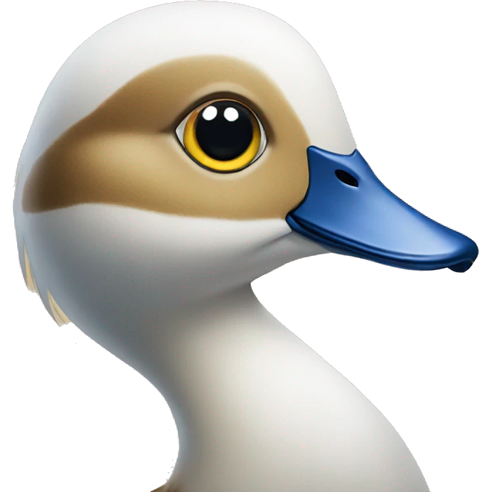 duck with 2 wide eyes emoji