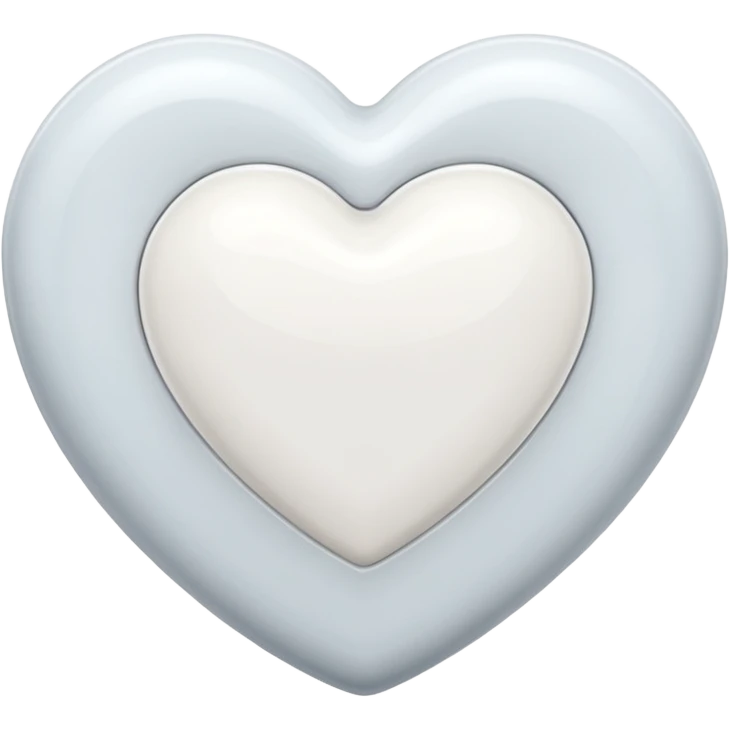 Chanel white heart emoji