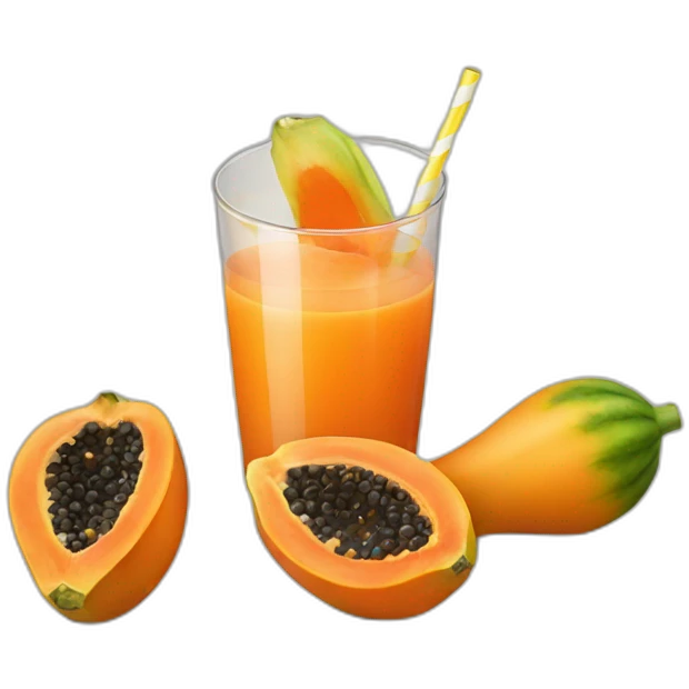 papaya juice emoji