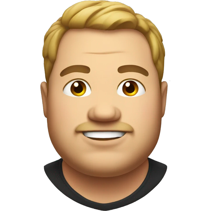 Fat guy emoji