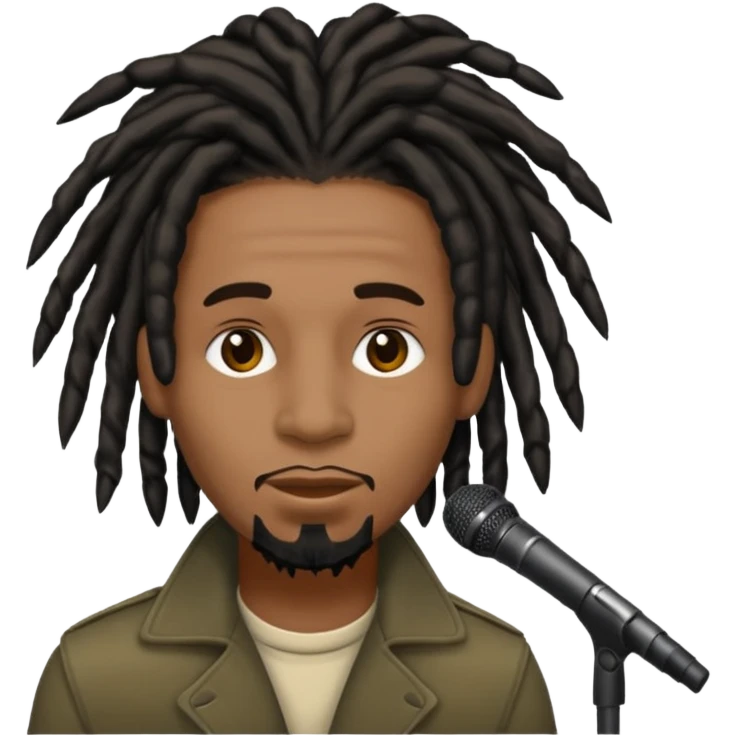 Black dread head singer emoji