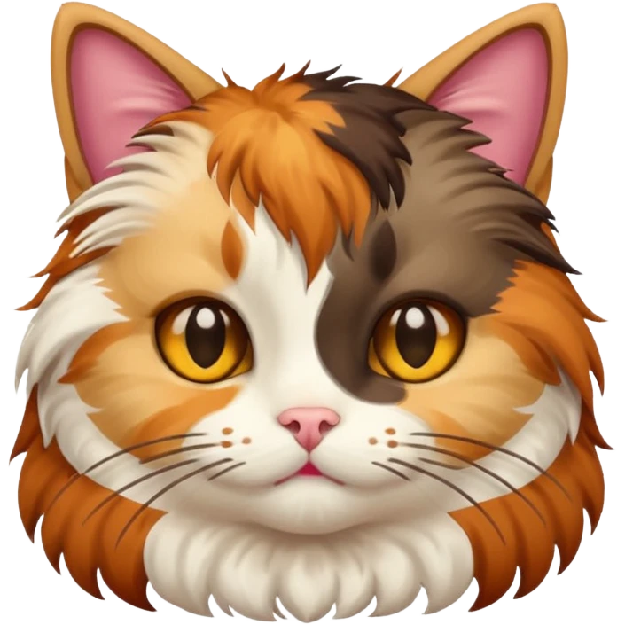 A cat in the toilet with poop on his head emoji