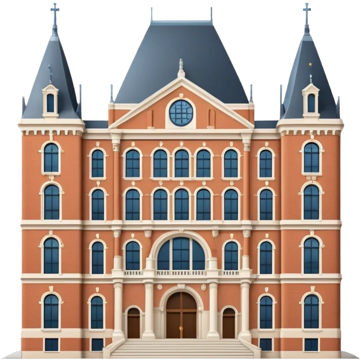 cinematic-realistic-rijksmuseum-landmark-emoji,-depicted-with-the-grand-facade-of-the-museum-rendered-in-intricate-detail-and-soft,-historical-lighting. emoji