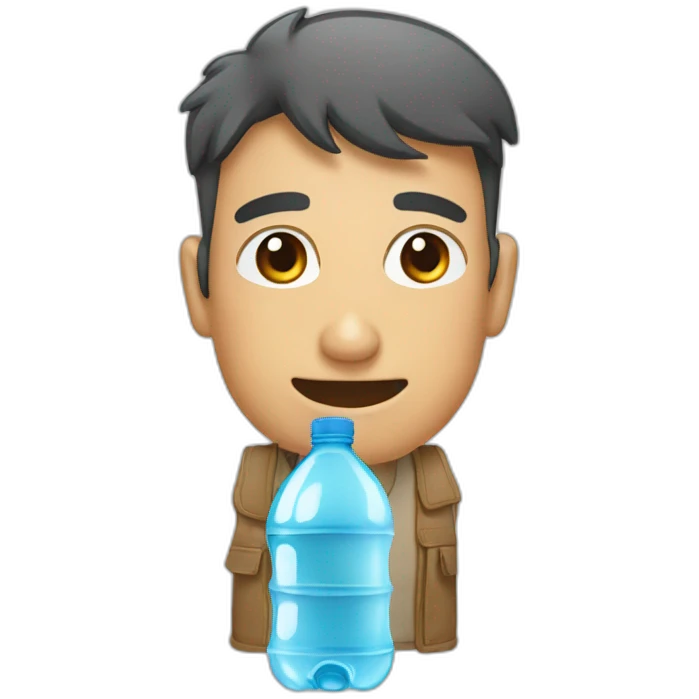 Botella de agua emoji