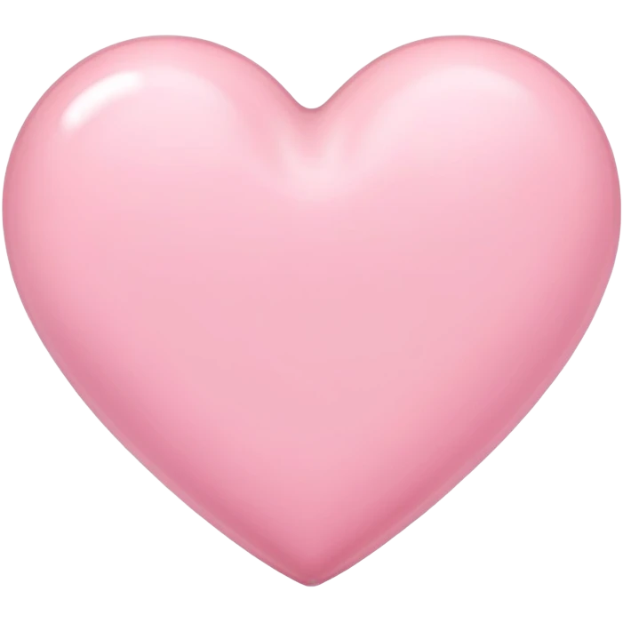Pastell pink heart emoji