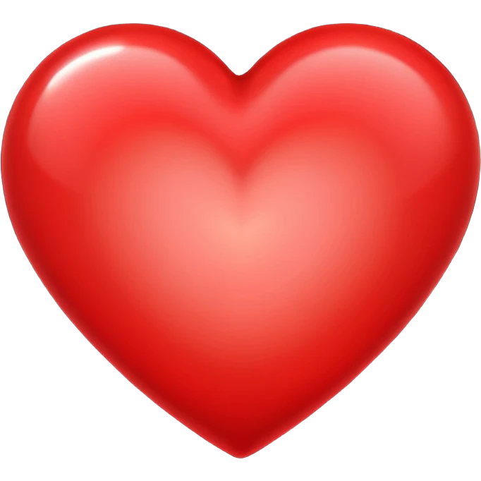 heart with a soft glow emoji