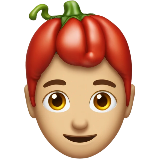 Chili on my forehead  emoji