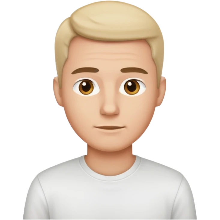 male in plain shirt emoji