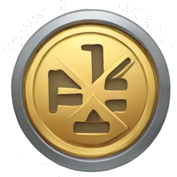 Money coin with clock hands emoji