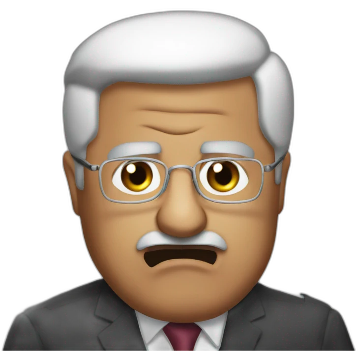 Mahmoud abbas pissed off emoji
