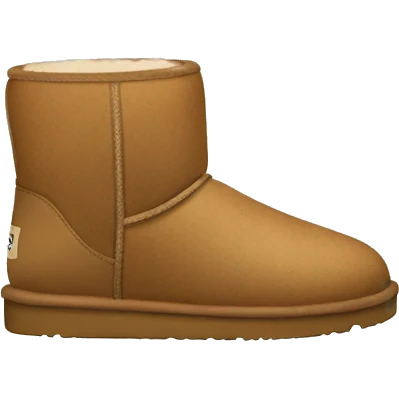 light brown low Uggs  emoji