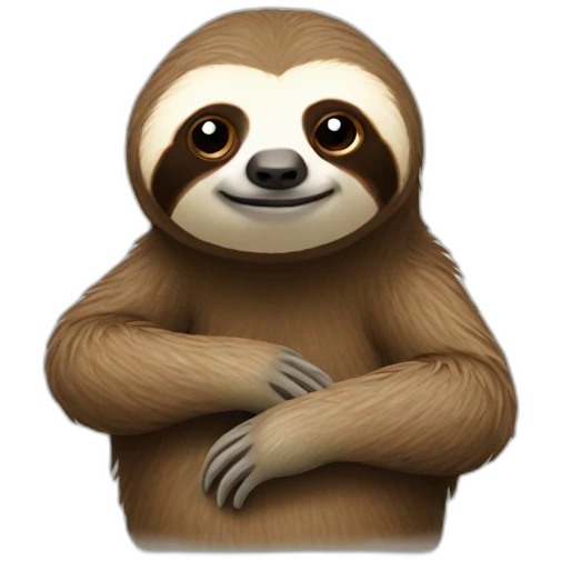 sloth thinking emoji