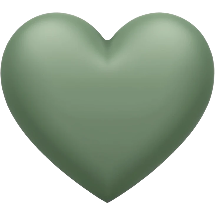 sage green heart emoji