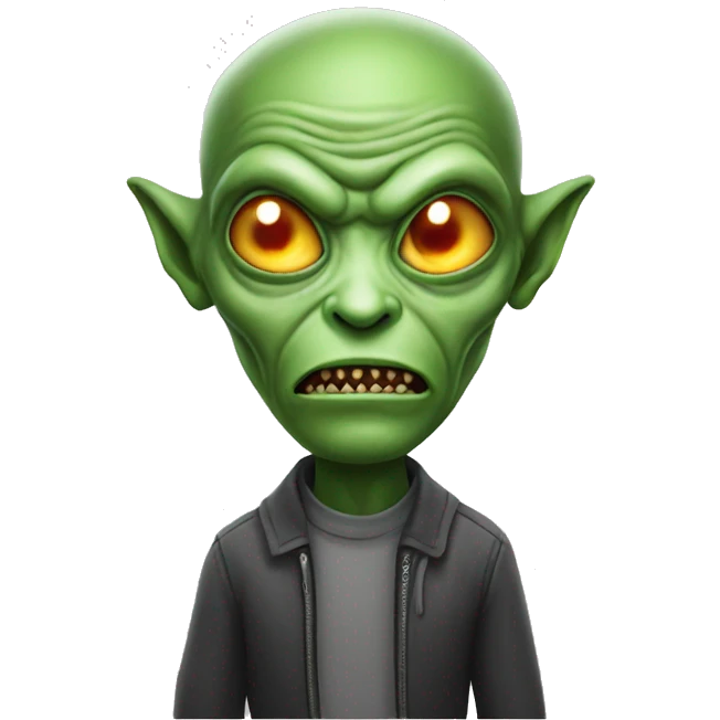 Evil alien emoji