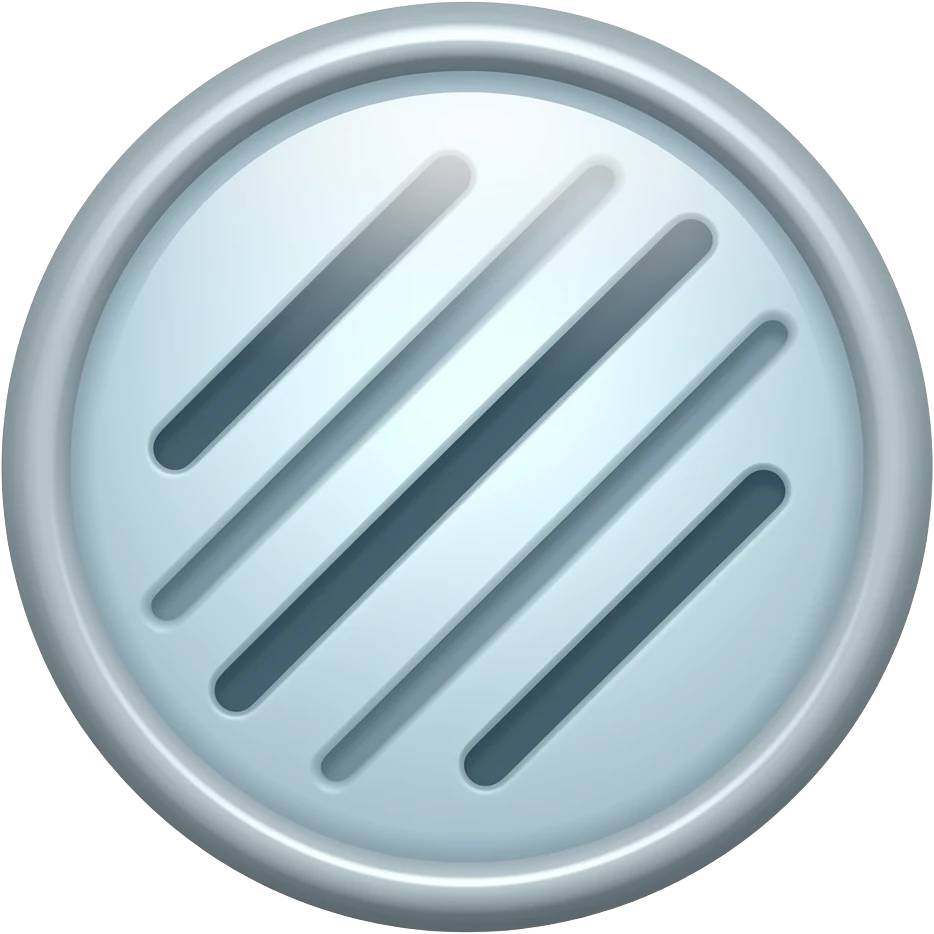 A circle with four slanting lines inside it emoji