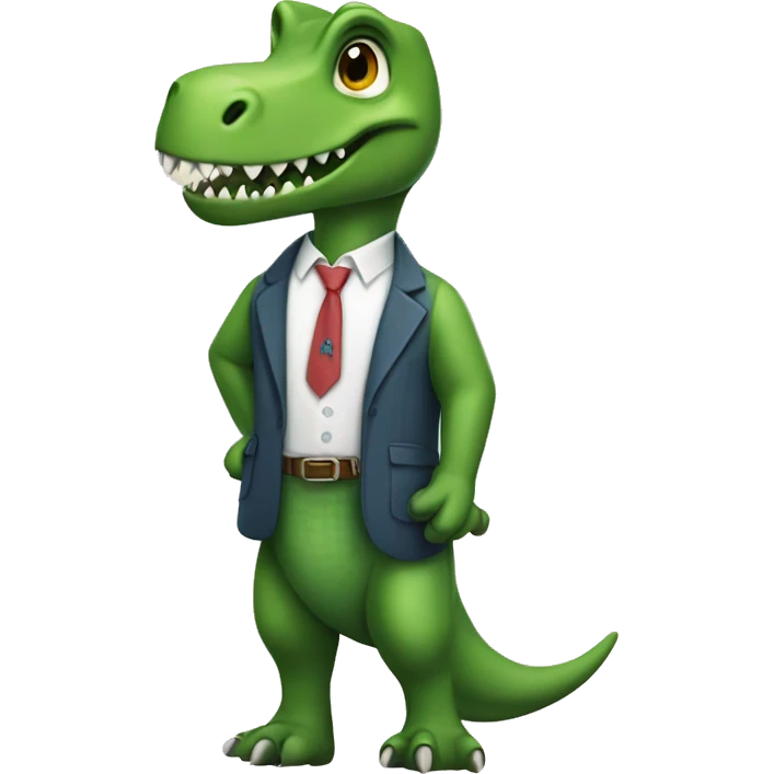 preppy dinosaur  emoji