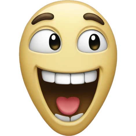 Laugh with embressment emoji