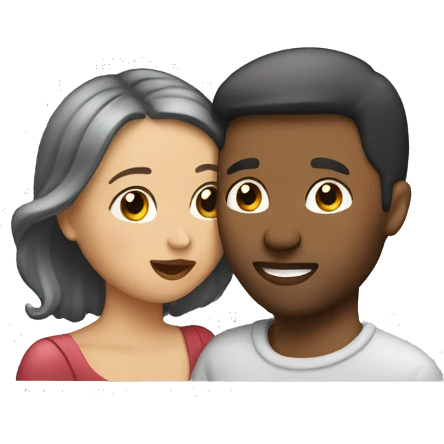 Christmas couple kissing  emoji