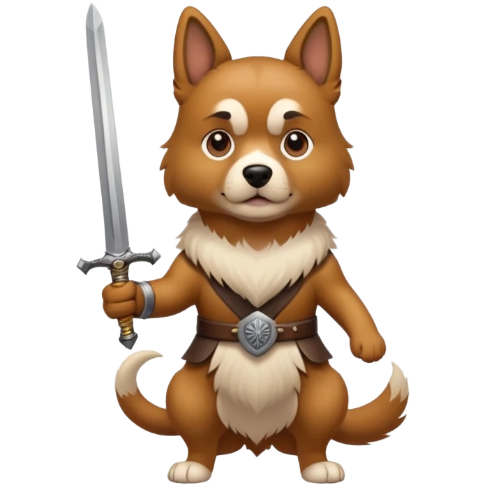 Dog with sword emoji
