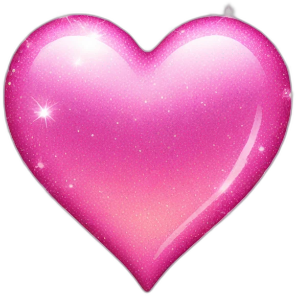 Pink heart with sparkle emoji