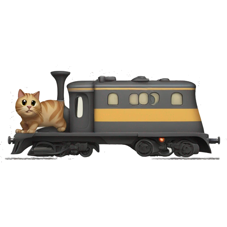 cat train emoji