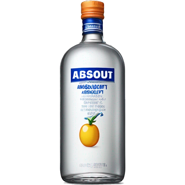 Bottle of absolut emoji