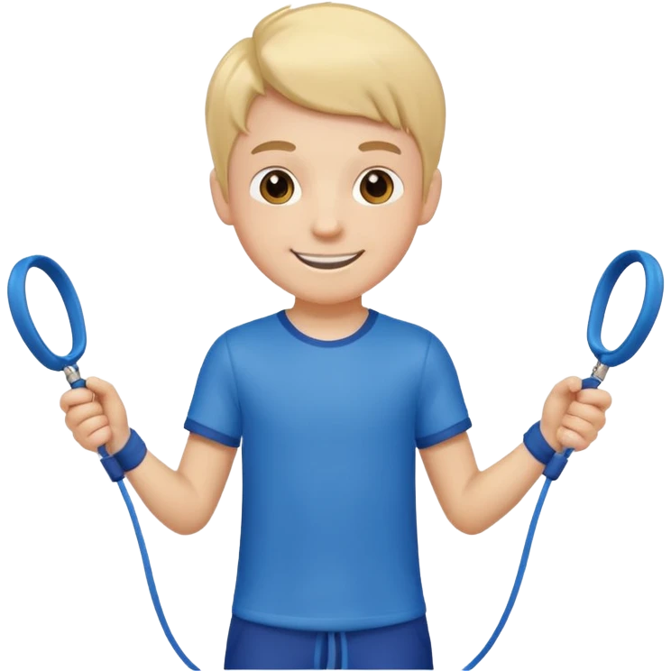 Boy with Skipping Rope emoji