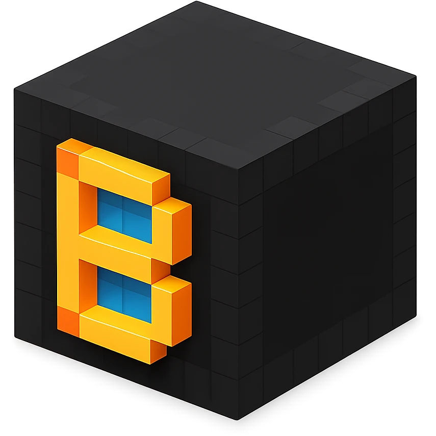 Cube Black emoji