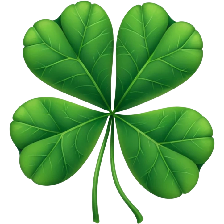 Make a Emoji of five leaf clover only  emoji