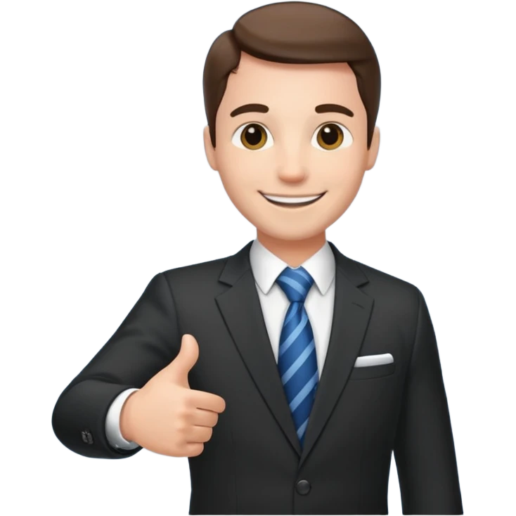 business guy, shaking hands emoji