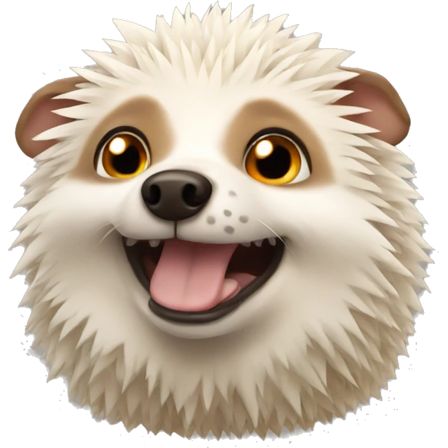 Hedgehog dog  emoji