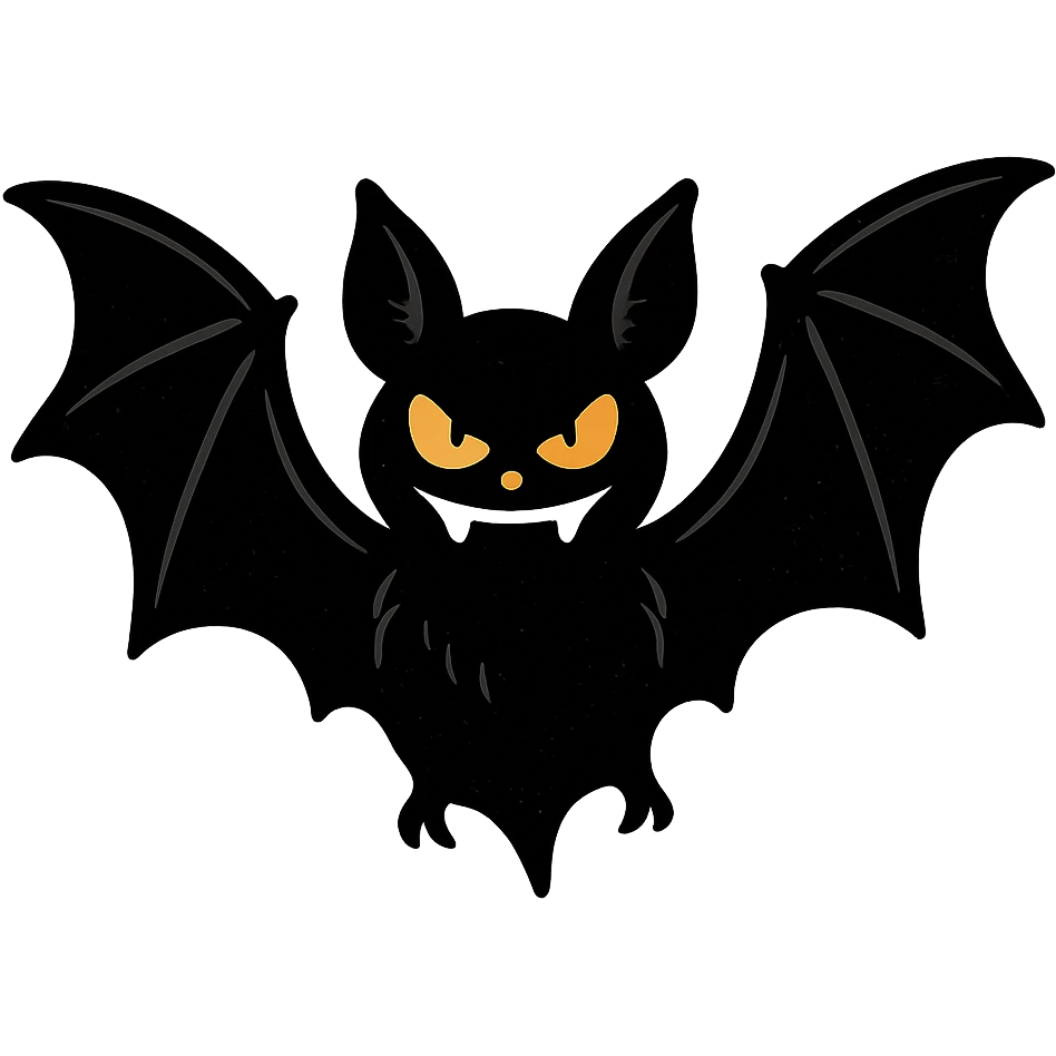 Halloween bat, remove background   emoji