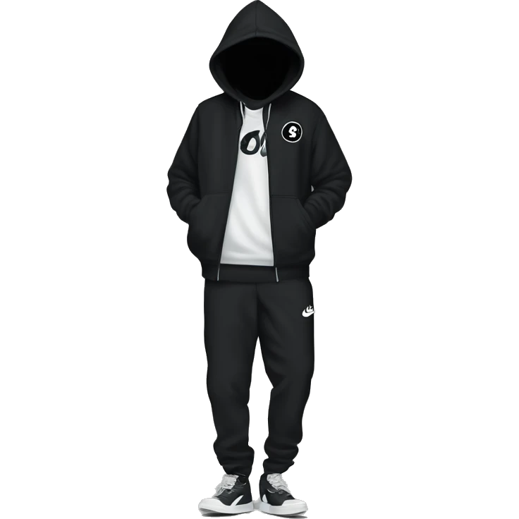 Black Stussy Nike hoodie  emoji