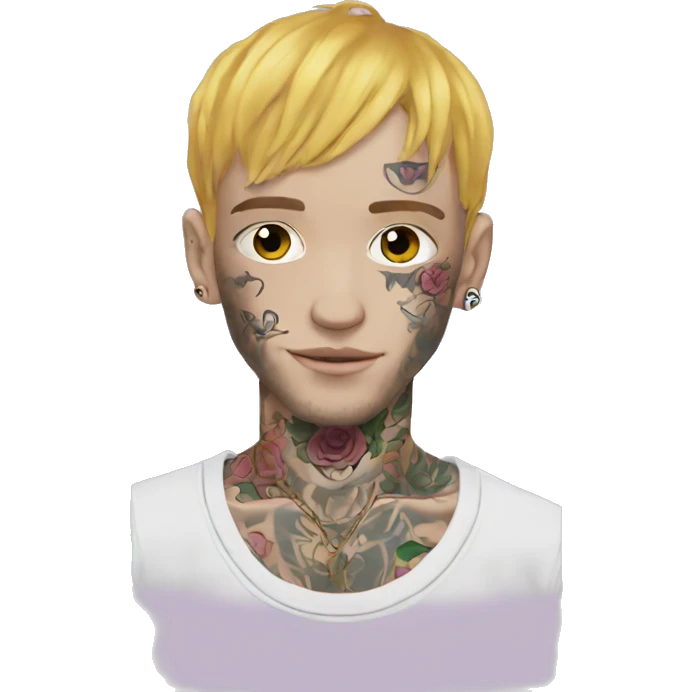 lil peep with tattoos  emoji