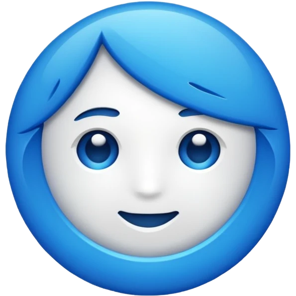 Blue emoji