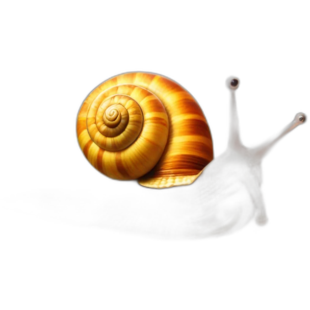 a catalan snail on a table surf emoji
