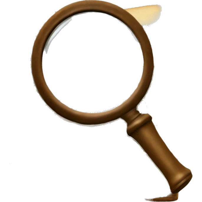 vintage book with magnifying glass emoji