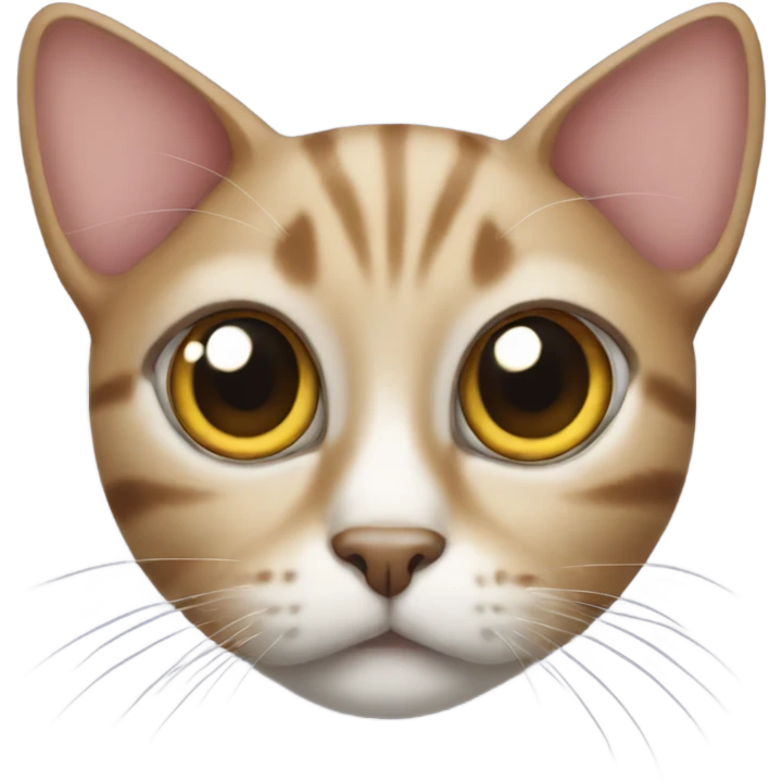 Cat with huge eyes emoji