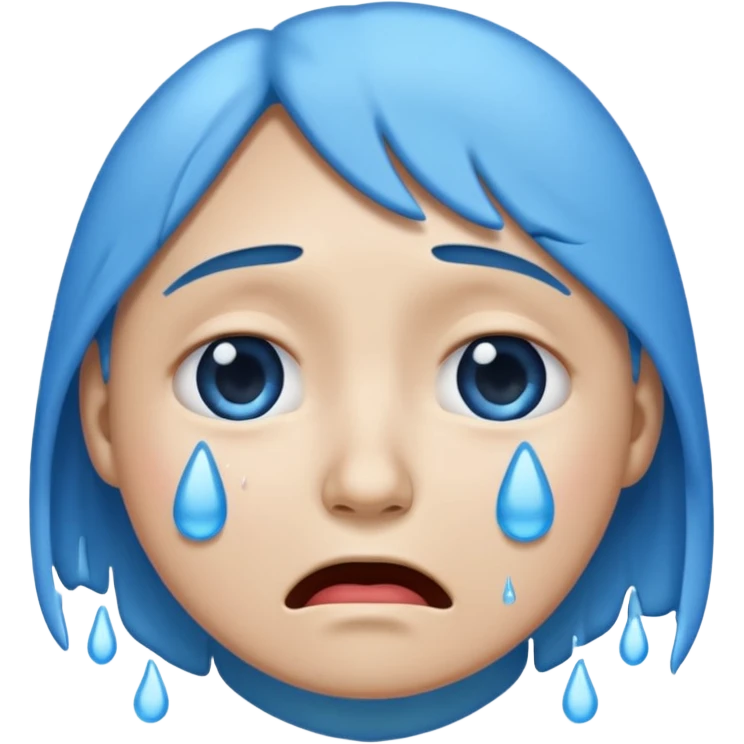 crying face emoji, expressive and clear emoji
