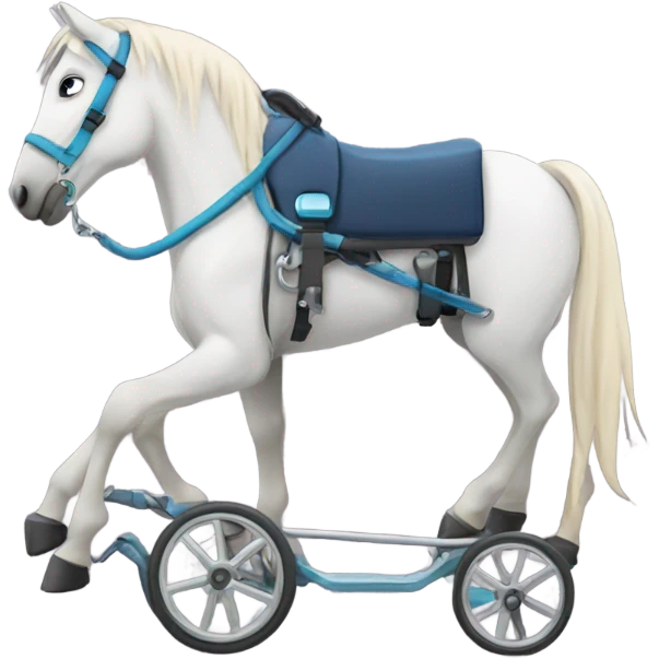 Horse in a wheelchair  emoji