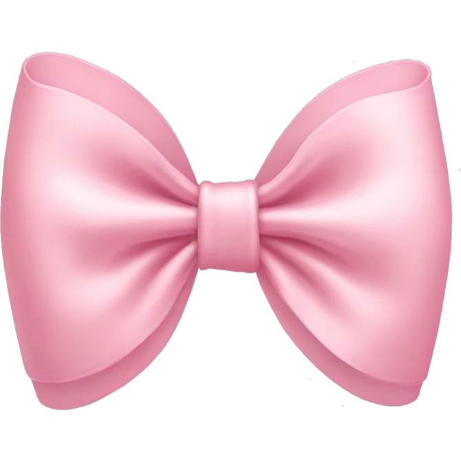 light pink bow on light pink bow emoji