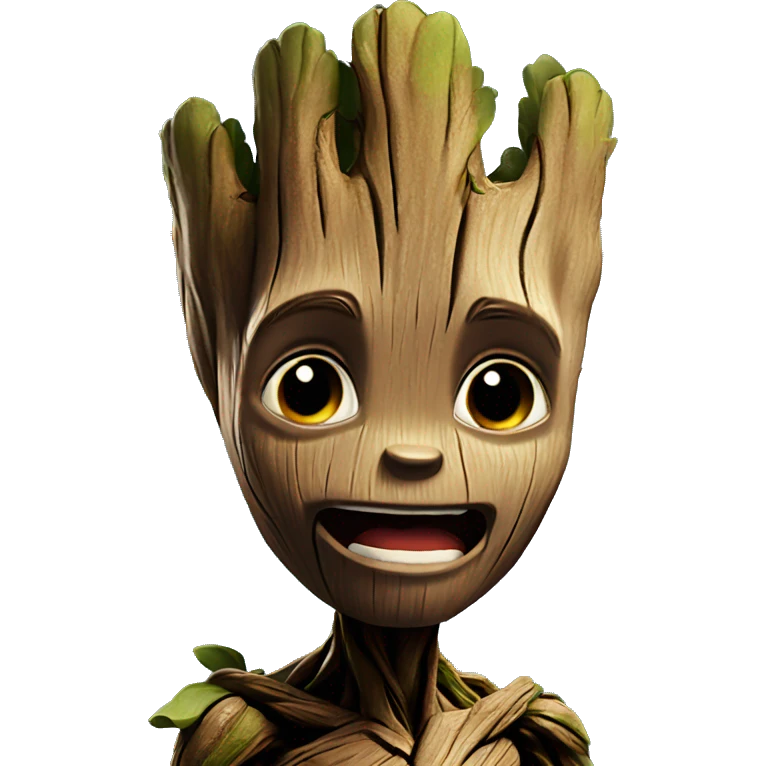 Groot saying ich liebe dich emoji