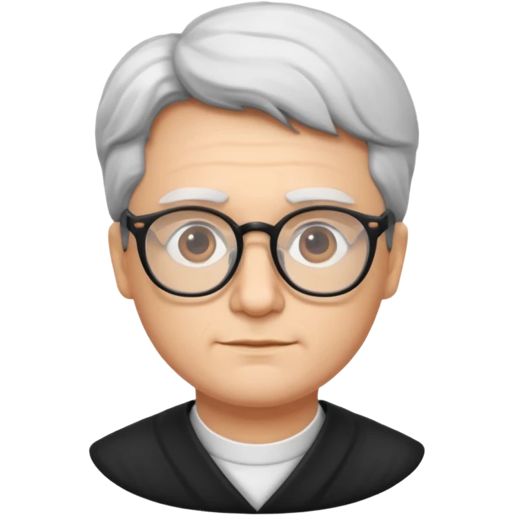 philosopher, wearing glasses emoji