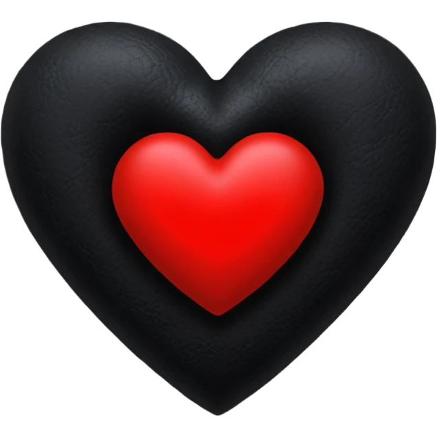 goth heart with a dark velvet cushion emoji